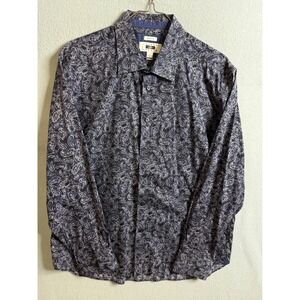 Joseph Abboud Button Up Men's XL Paisley Shirt Long Sleeve Non Iron‎